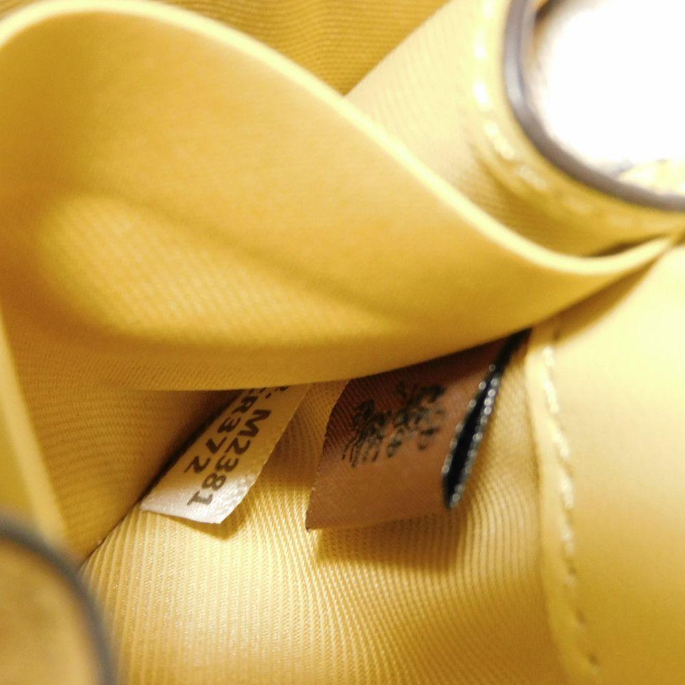 Used 9726 Chain Mini Wallet CR372 7941 Lizard 2-Way Card Case/Coin Purse, Unused Logo Metal, Pastel Yellow, Unisex from