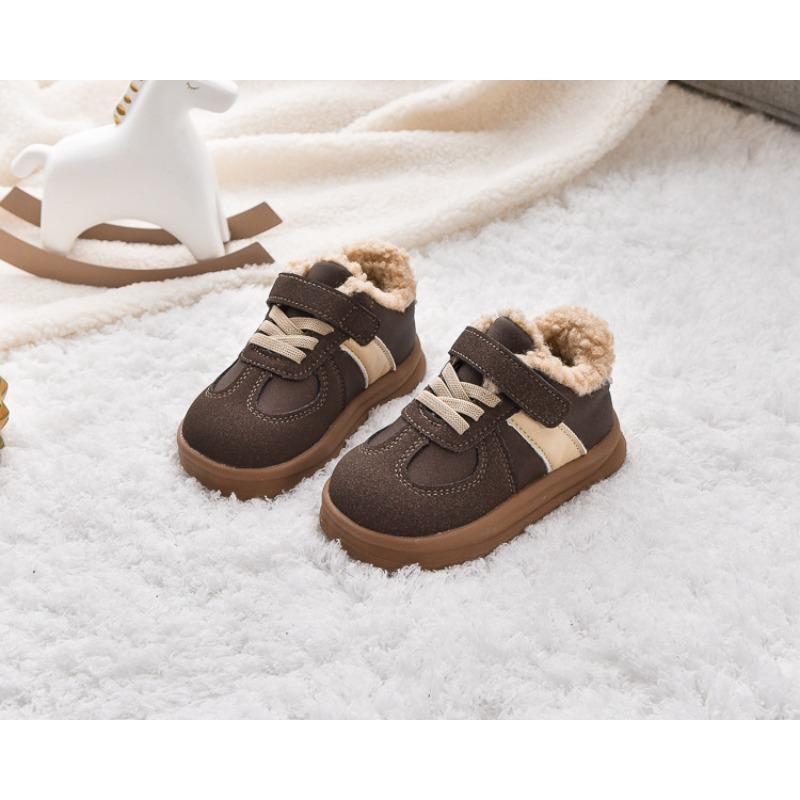 

Boys Fleece-Lined Sneakers & Winter Boots, Warm Children s Waterproof Snow Boots, Girls Faux Shearling Lined Thick Winter Boots. 31 коричневий