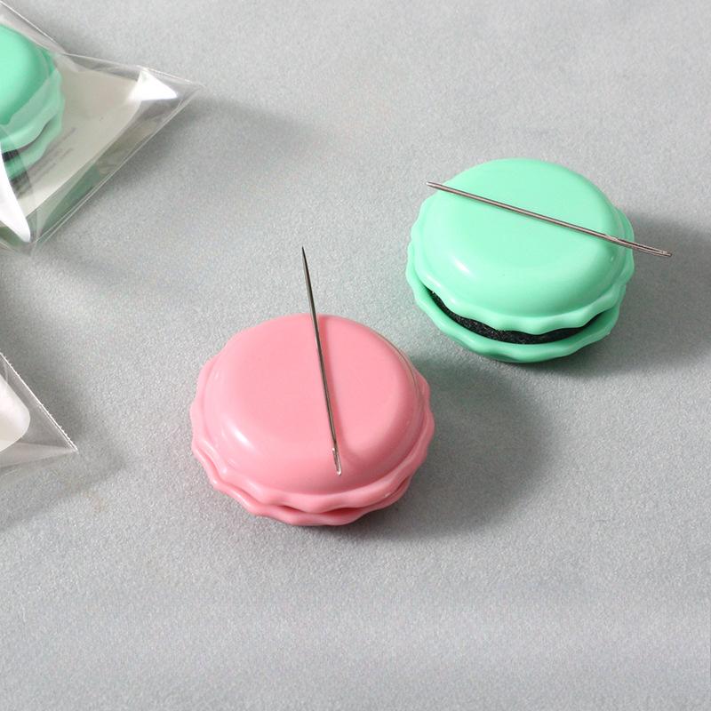 Nadelabsorber Macaron-Farbe Nadelspitzer Radiernadel Stoff Kreuzstich DIY Nähwerkzeuge Perlennadel Magnetetui