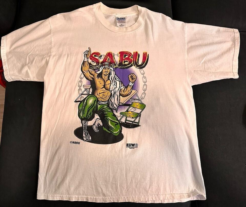 Vintage Sabu 2002 White Cotton All size Gift For Fans T-Shirt HRN180