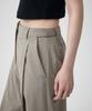 MUSINSA STANDARD WOMAN Women'S Summer Wool Loose Tapered Hidden Banding Slacks [Light Beige]