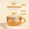 Stainless Steel Instant Noodle Bowl With Lid 1000ml Wide Mouth Food Container for Student Dormitory Fast Heating Meal