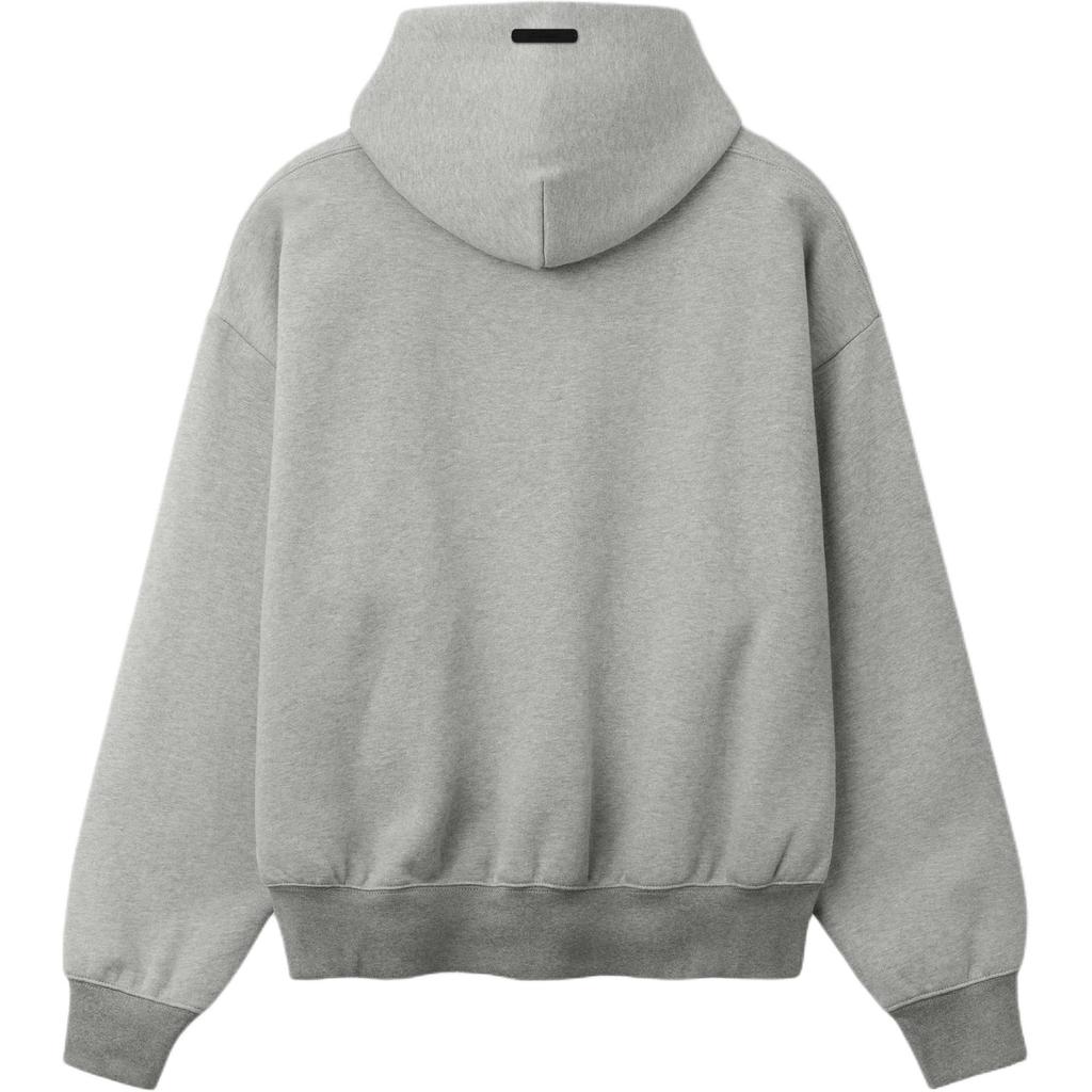 Fear of God Essentials Signature Classic Hoodie Concrete Heather/Dark Concrete Heather Unisex Tops Black 192SP262053F