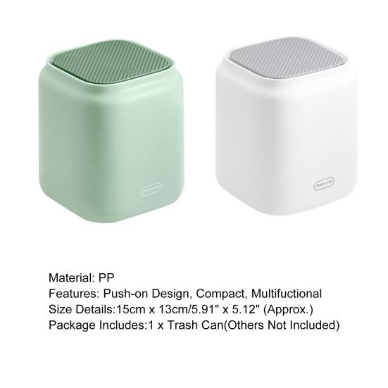 Waste Basket Eco-friendly Exquisite PP Waste Basket Not Easy to Deform Mini Waste Bin Garbage Basket for Dressing Table