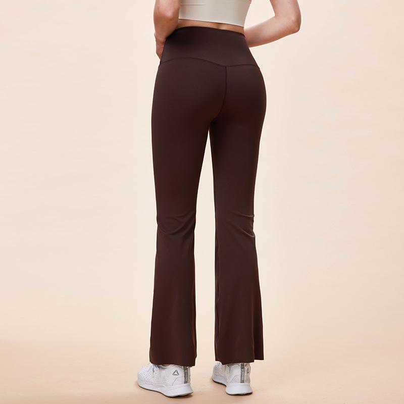 

Женские повседневные спортивные брюки для йоги с прямыми штанинами и разрезом, 3D-строчкой Small