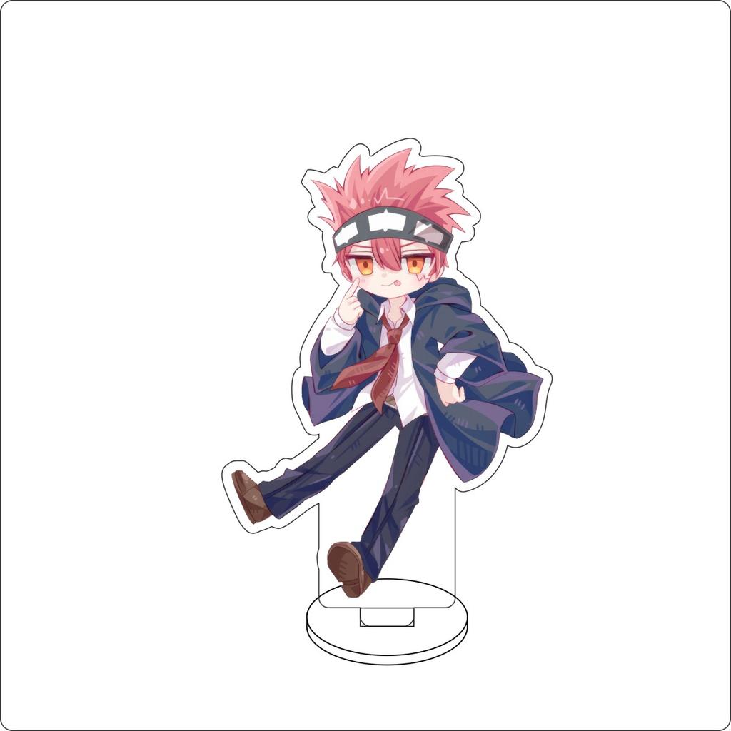 10CM Anime Mashle: Magic and Muscles Figure Stand Model Mash Burnedead/Lance Crown Cute Desk Decor Standing Sign Gifts