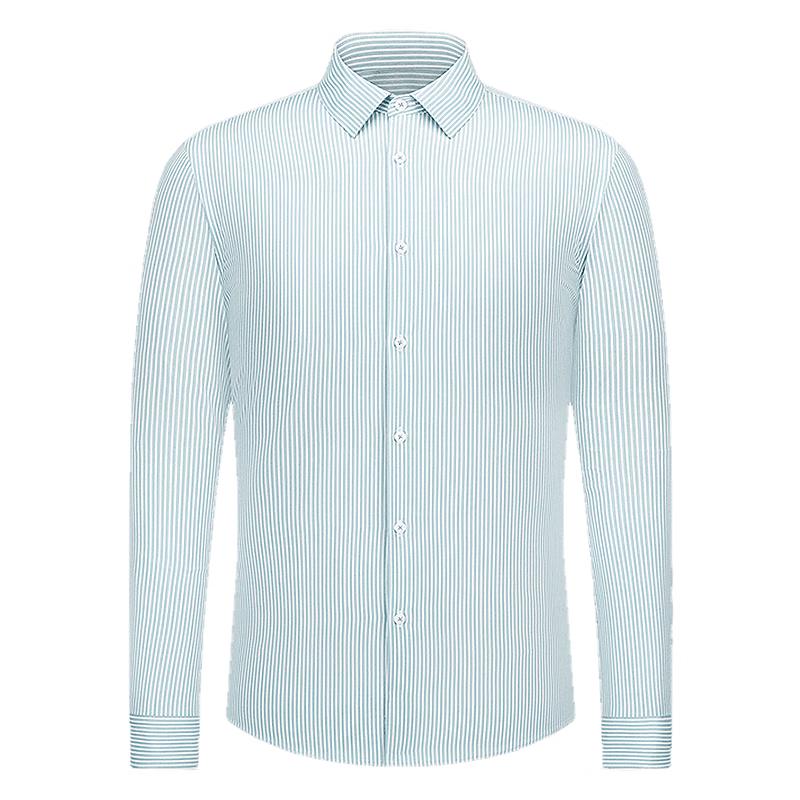 Youngor Men s 140-Count Striped Long Sleeve Shirt 44