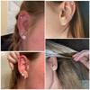 1 Pair Rose Gold Hypoallergenic 316L Stainless Steel White Cubic Zirconia CZ Stud Earrings Size 3-8mm