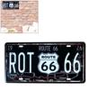 Route 66 USA R66 License Plate American Metal Sign Vintage Plaque Auto License Plate Garage Home Wall Decor