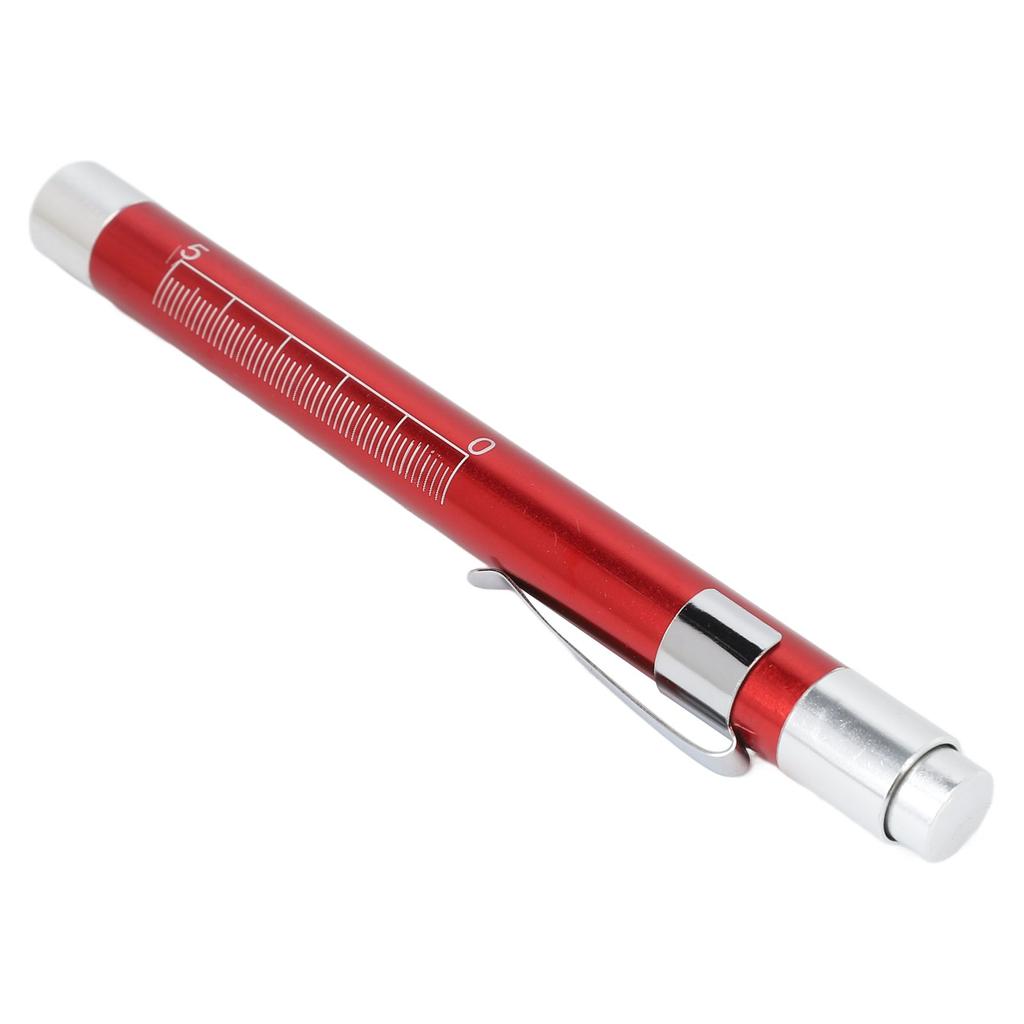LED Penlight Yellow Lighting Concave Head Aluminum Alloy Pen Light with Pupil Gauge