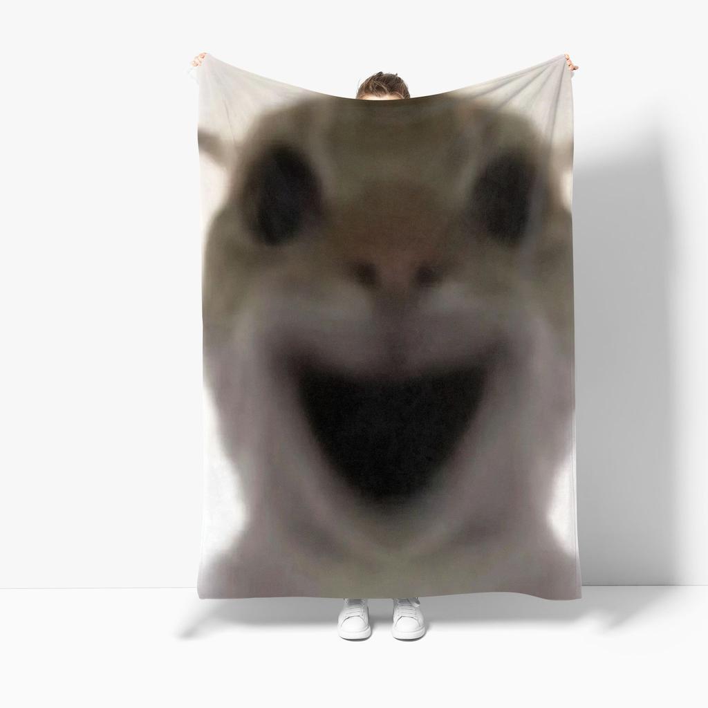 Cute Cat Throw Blanket for Couch Bed Sofa Soft Comfortable Blankets Anti-Pilling Flannel Blanket for Bedroom Home Decor