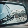 2Pcs/Set Waterproof Rearview Mirror Decal Universal Heart Cross Sticker  Car Exterior Accessories