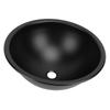 400x160mm Round Sink 304 Stainless Steel with 40mm Drain Bathroom Sink for Boat Caravan RV