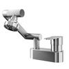 Vintage Two-in-One Bathroom Faucet: Double Hole, Hot & Cold Water, Three Hole Mixer Tap