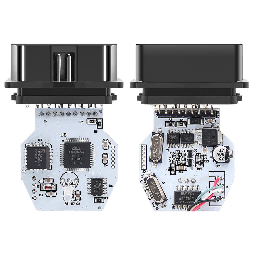 INPA K+DCAN adaptér pro podvozek BMW E - FT232RL 9241 bílá PCB s vypínačem