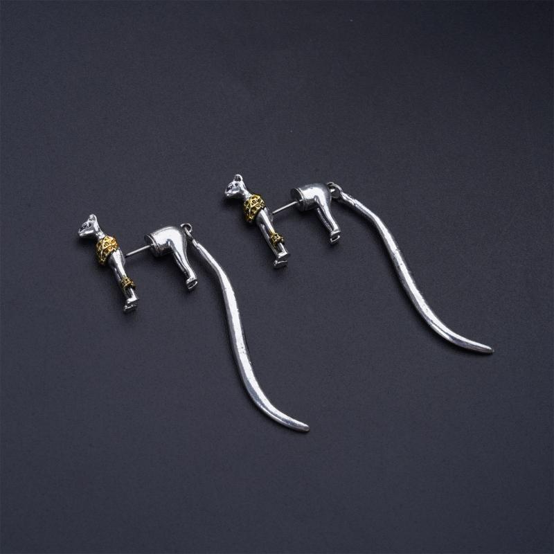 Fashion Ear Pin Delicate Ear Studs Egyptian Cat Shape Ear Jewelry Studs Earrings Ear Accessories for Fashion Outfits