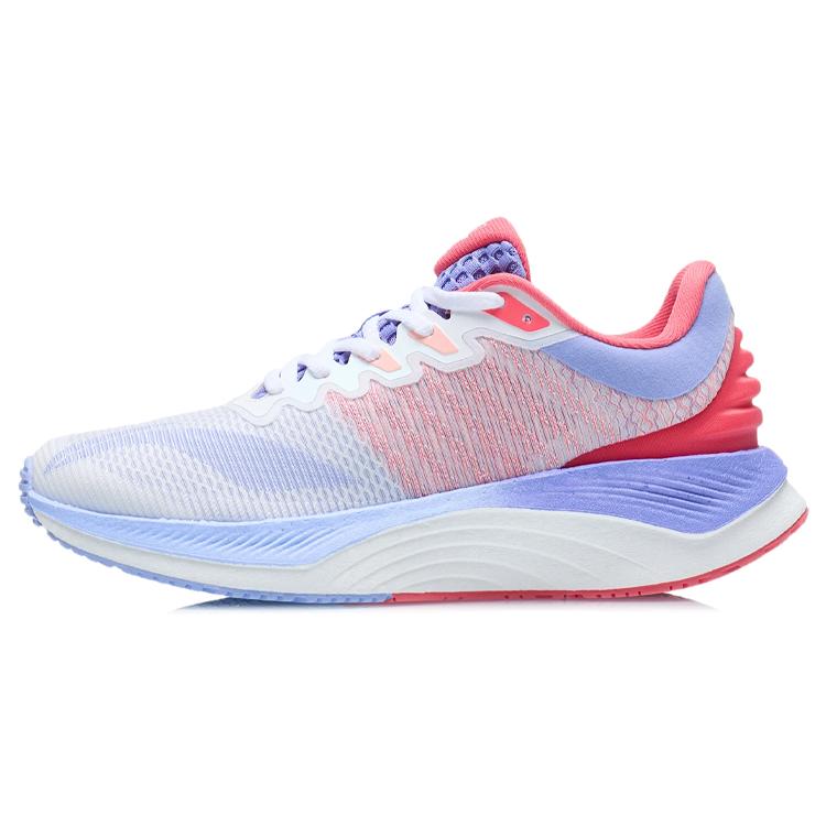 

New LiNing YueYing Anti Slip Wear Resistant Low Top Running Shoes Women s White Red Purple ARHR128-6 37