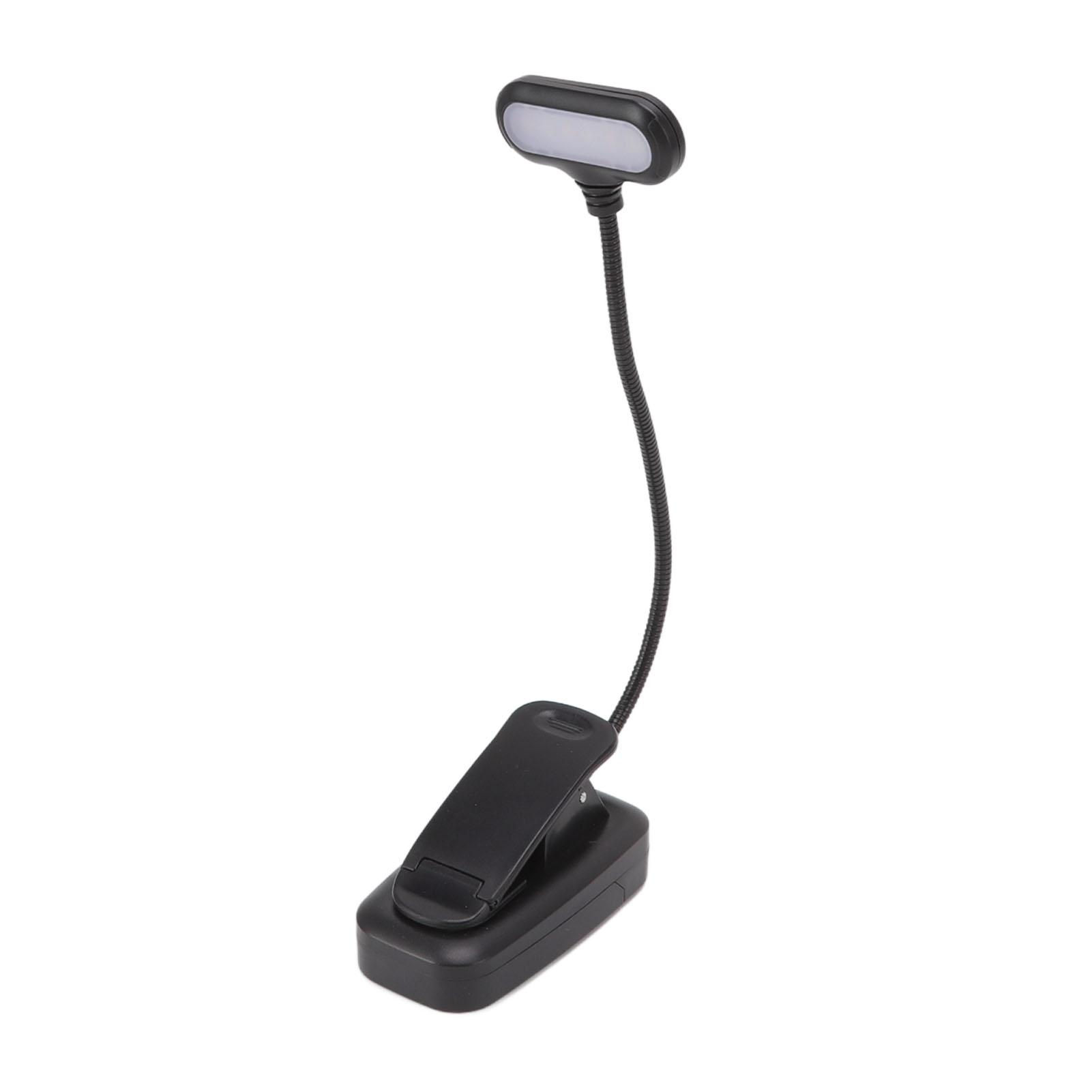

LED Clip On Reading Light Eye Protection 3 Level Brightness Flexible Neck Portable Book Night Light for Home Travel