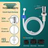 MDNG Stainless Steel Kitchen Sink Soap Dispenser with Extension Tube