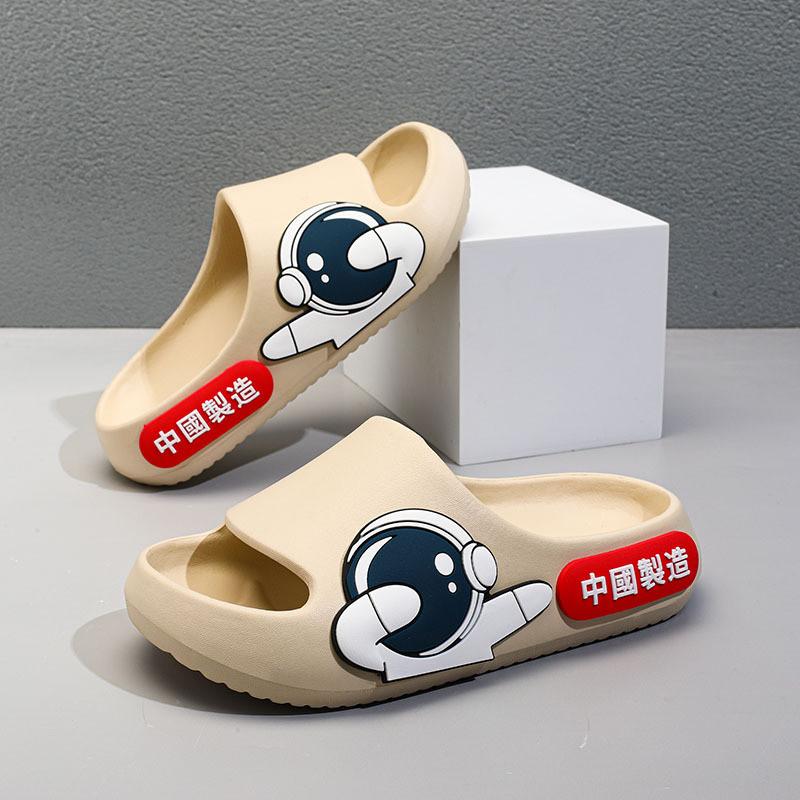 And Cute Versatile Boys Summer Slippers Cartoon Pattern Breathable Footwear Eva