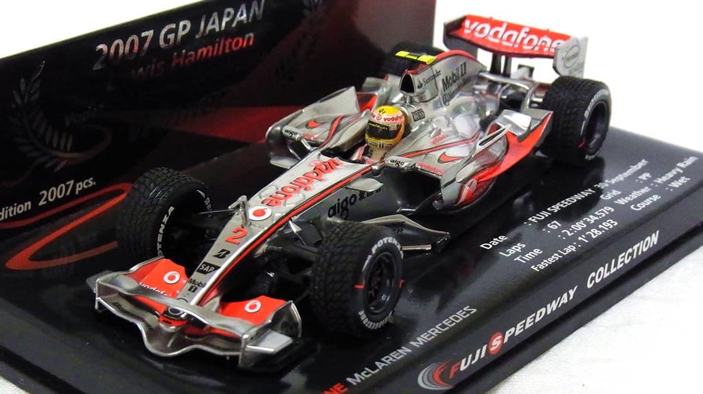 Speedway Collection Minichamps McLaren 2007 Japanese Grand Prix Winner Lewis Hamilton with Rain Tires [Fuji Exclusive] 1/43 MP4-22