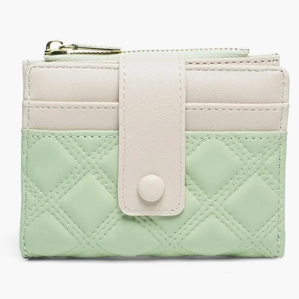 Women Ladies Plain Wallet Card Holder Cute Wallet With Card Slot Leather Purses Portable Coin Purse Large Capacity Money Bag