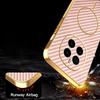 For Honor Magic7 5G Phone Case Carbon Fiber Textured Electroplated TPU Back Cover