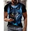 The 2025 summer new men's T-shirt features a 3D printed skull pattern, soft, comfortable, casual and fashionable polyester