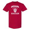 Indiana Hoosiers Arch Logo Soccer T-Shirt - Cardinal