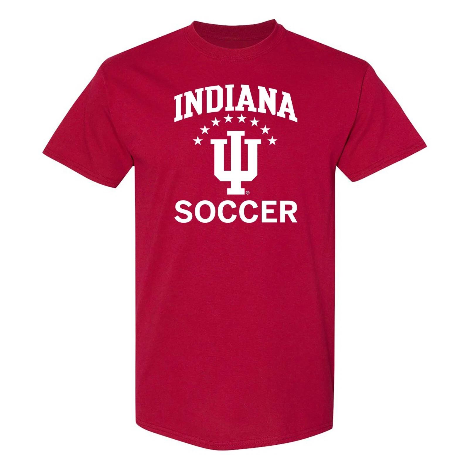 Indiana Hoosiers Arch Logo Soccer T-Shirt - Cardinal S