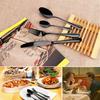 Restaurant Home Hotel Matte Set, Satin Finish Stainless Steel Flatware Set, Tableware Cutlery Set Utensils for Kitchens