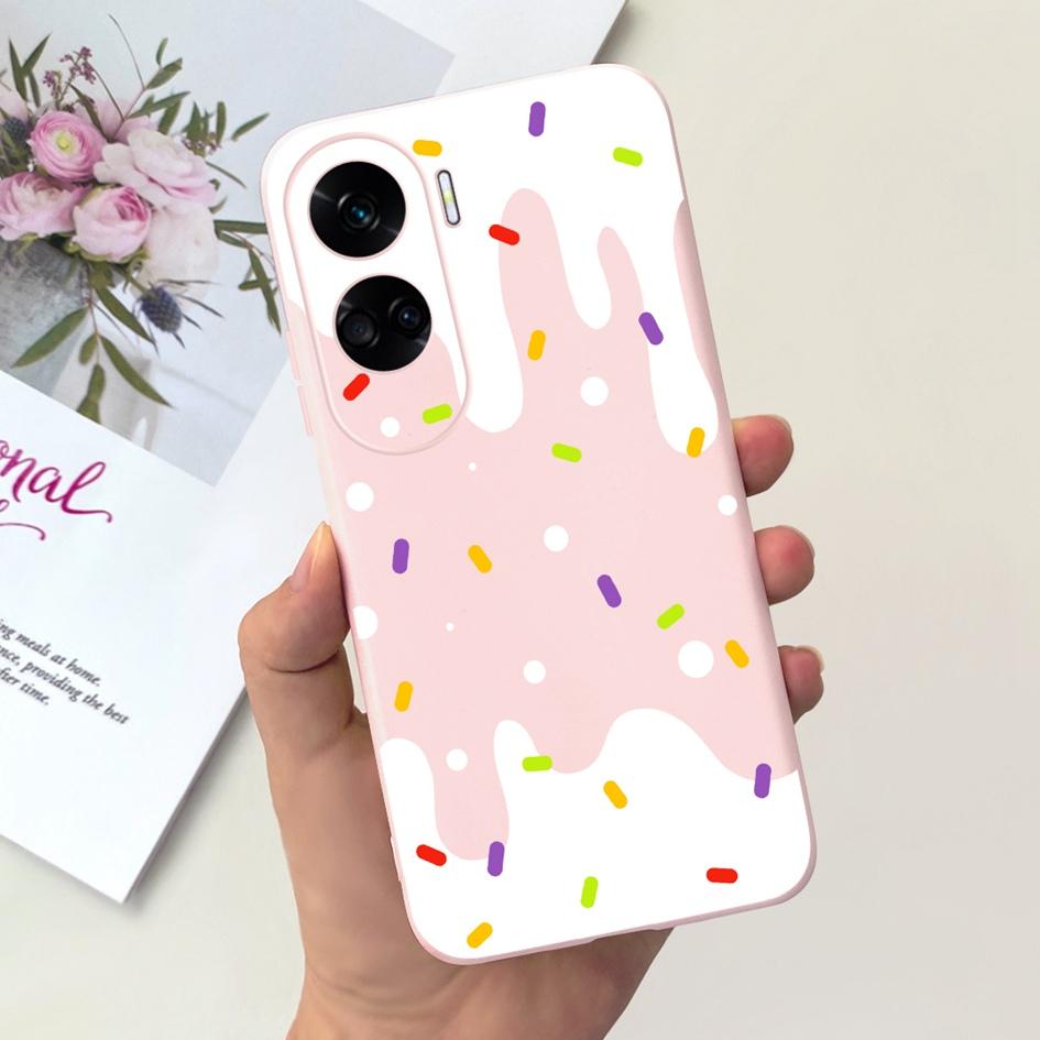 For Cover Honor 90 Lite Phone Case CRT-NX1 Fashion Butterfly Cartoon Slim TPU Soft Silicone Back Cover For Honor 90Lite 5G Funda