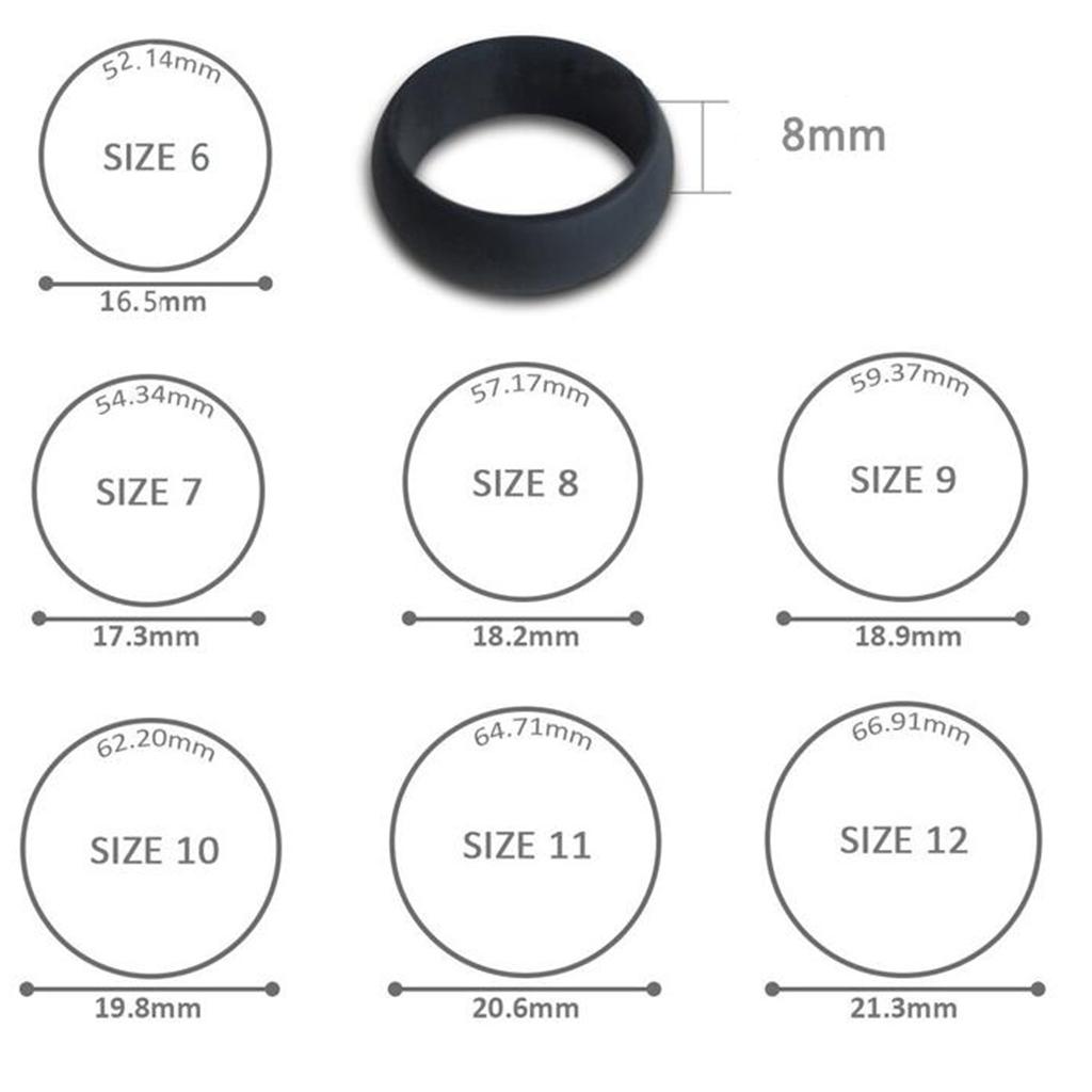 7 Stück / Packung Verschiedene Farben Silikon Klassisch Herren Damen Hochzeit
