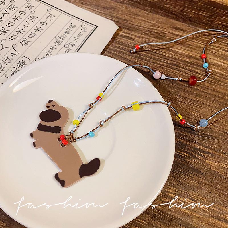 Colier Etnic Stil Ghioc de Stejar: Accesoriu de îmbrăcăminte unisex din bumbac și in țesut manual