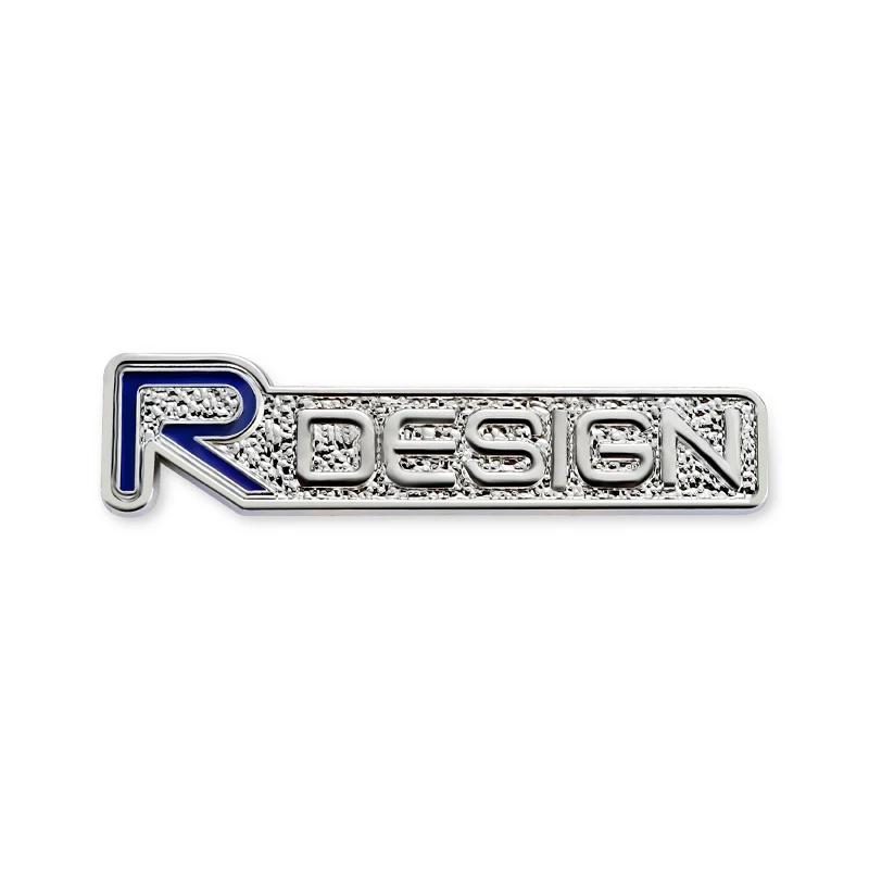 1PCS Car R DESIGN Emblem Badge 3D ABS Letter Sticker for Volvo XC60 XC90 XC40 V40 S60 S90 Auto Trunk Fender Exterior Accessories
