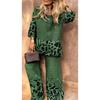 IHUASU Women's Fashion Casual Long Sleeve O-Neck Pants Suits