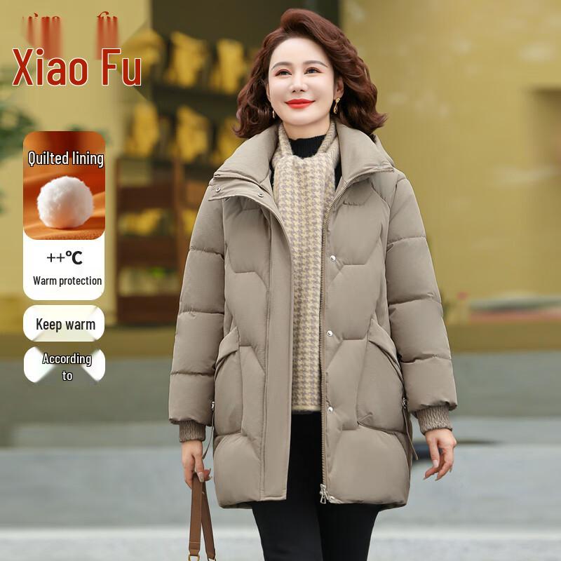 

Женское зимнее пальто средней длины с подкладкой 5XL