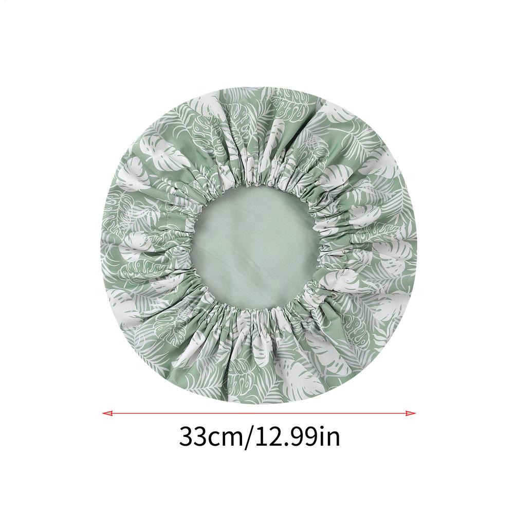 

1 шт. Шапочки для душа Двухслойная с принтом, Шапочка, Водонепроницаемые шапочки для ванны, Многоразовые шапочки для душа для женщин, Девушек, Домашний спа-салон зелёный