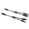 Pair Connectors Y Branch 1 To 2 Parallel Adapter Cable Wire Plug Tool Kit for Solar Panel