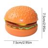 Simulation Burger Stress Relief Toy Stress Ball 3D Squishy Hamburger Tpr Decompression Squeeze Ball Sensory Gifts Party Adults