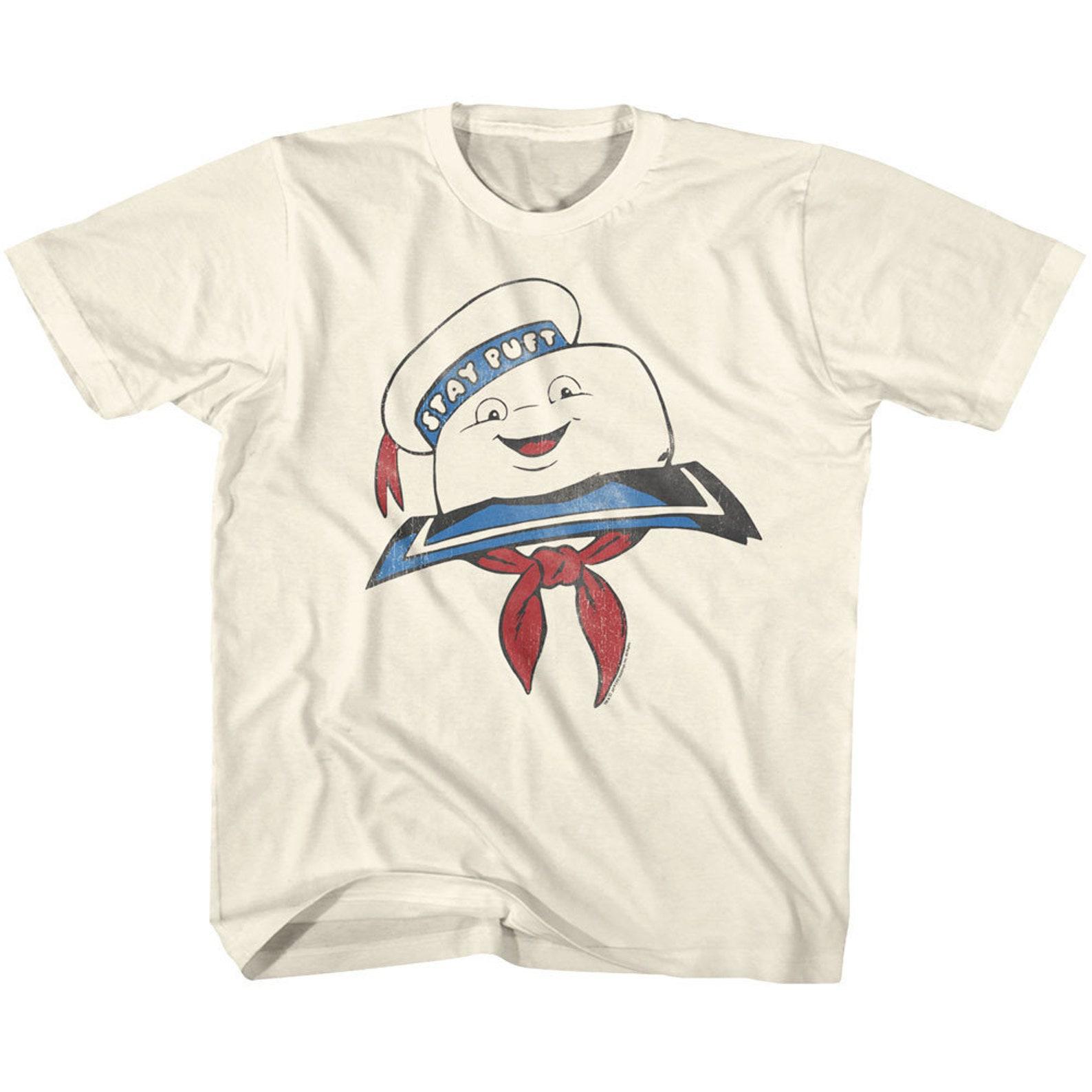 The Real Ghostbusters Stay Puft Head Natural Youth T-Shirt L