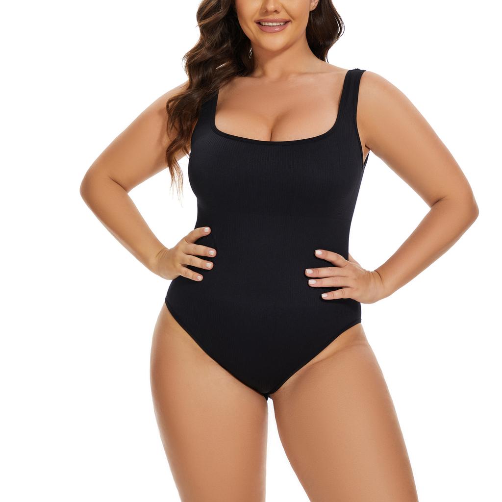 Popular Waist Shaping Square Collar Seamless Onesie Women'S Hip Lift Tights Waist Corset Vest