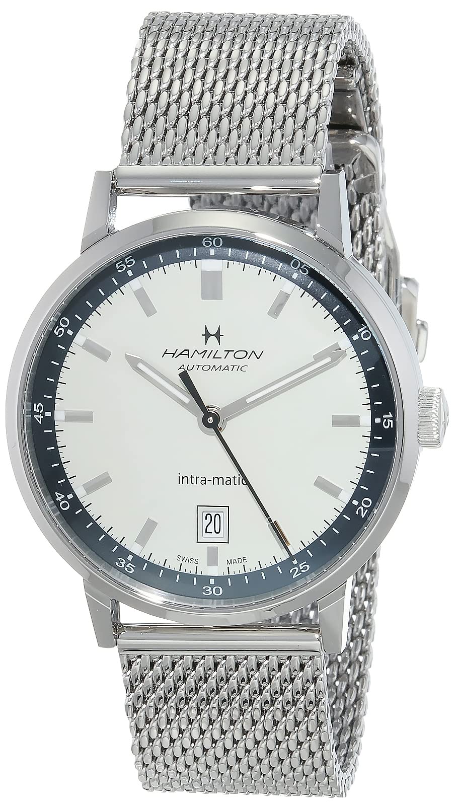 

[Hamilton] HAMILTON Watch Genuine Warranty American Classic Intramatic Auto Mechanical Automatic Winding H38425120 Men s [Regular Imported Product]
