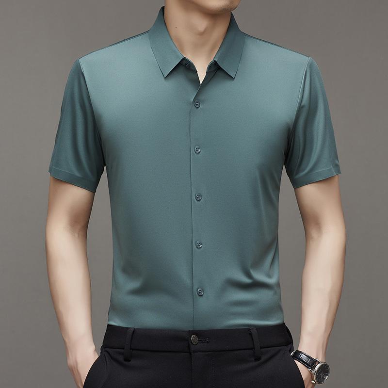 Men's Short Sleeve Shirt Summer Business Casual
