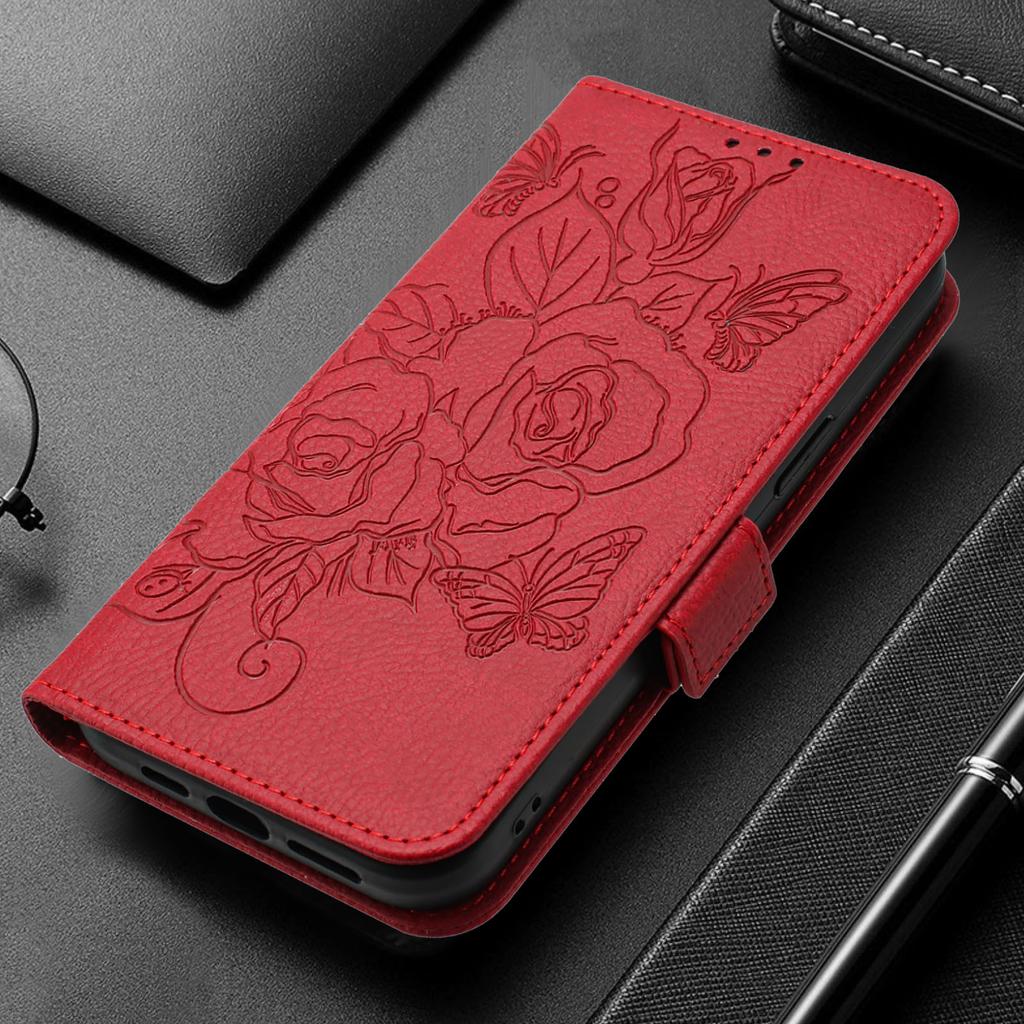 Flower Pattern Leather Flip Wallet Phone Case for Motorola Moto G67 G86 G56 G06 G75 G55 G35 G15 G05 G84 Protective Cover