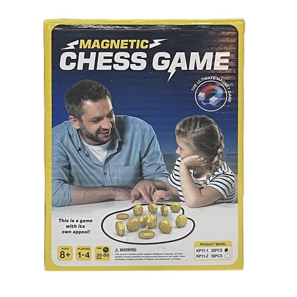 Magnetic Chess Game Interactive Magnet Game Tabletop Strategy Board Games Magnet Games With Stones For Family For Kids Adults