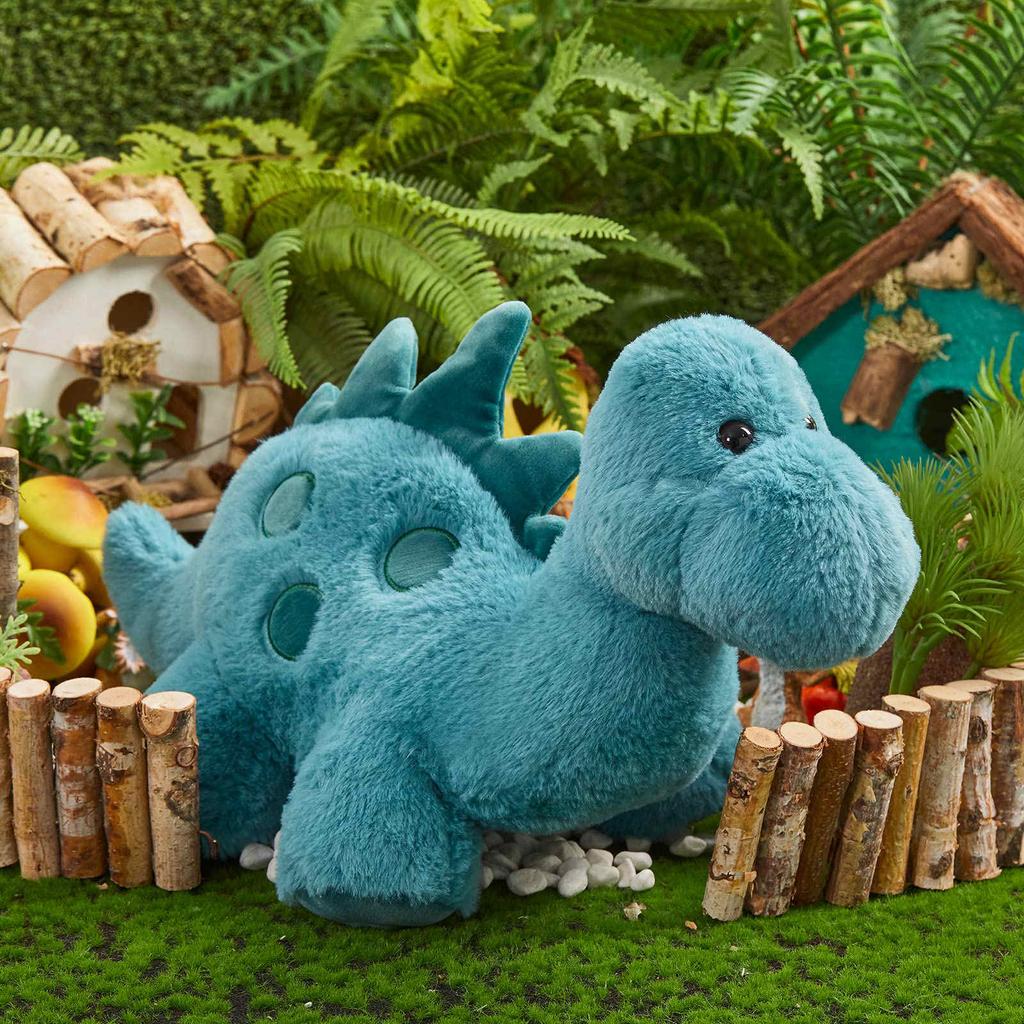 Kawaii Dinosaur Plush Toys Cartoon Soft Purple Pterosaur Blue Sword Dragon Dolls Cute Plushies Pillow for Kids Birthday Gifts