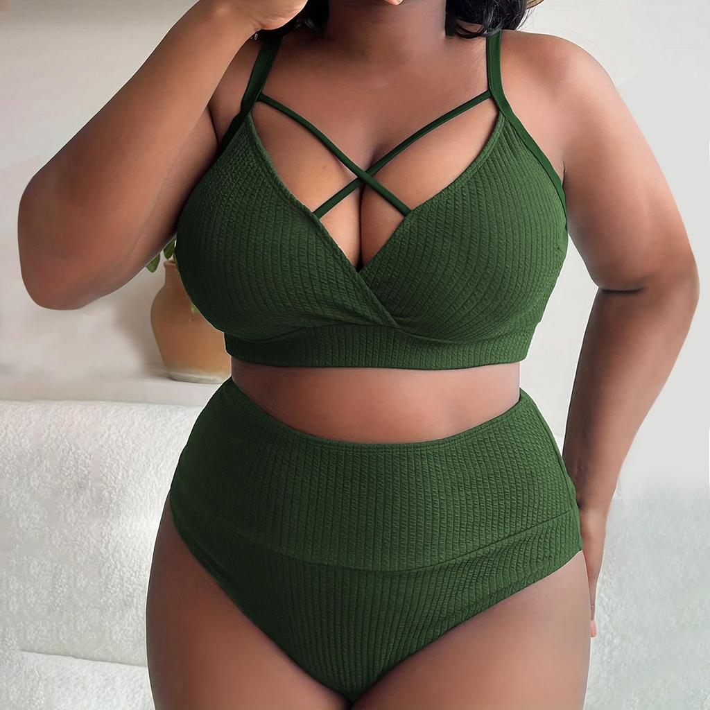 Women's Sexy High Waist Bikini Sport Swimsuit