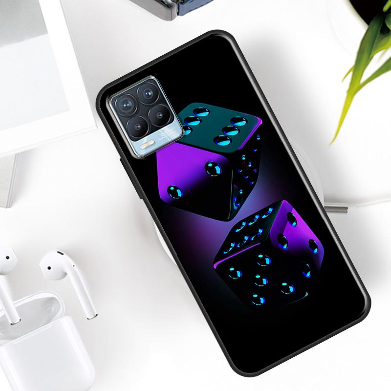 Dices Poker Casino Case For Realme 15 11 12 13 14 Pro Plus C53 C55 C51 C25 C63 C61 C65 C67 C71 C75 GT6 GT7 Pro