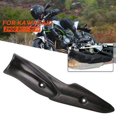 Rura wydechowa motocykla osłona termiczna z włókna węglowego dla Kawasaki Z900